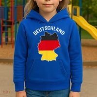 German Flag Deutschland Germany Map Kids Hoodie thumb 3