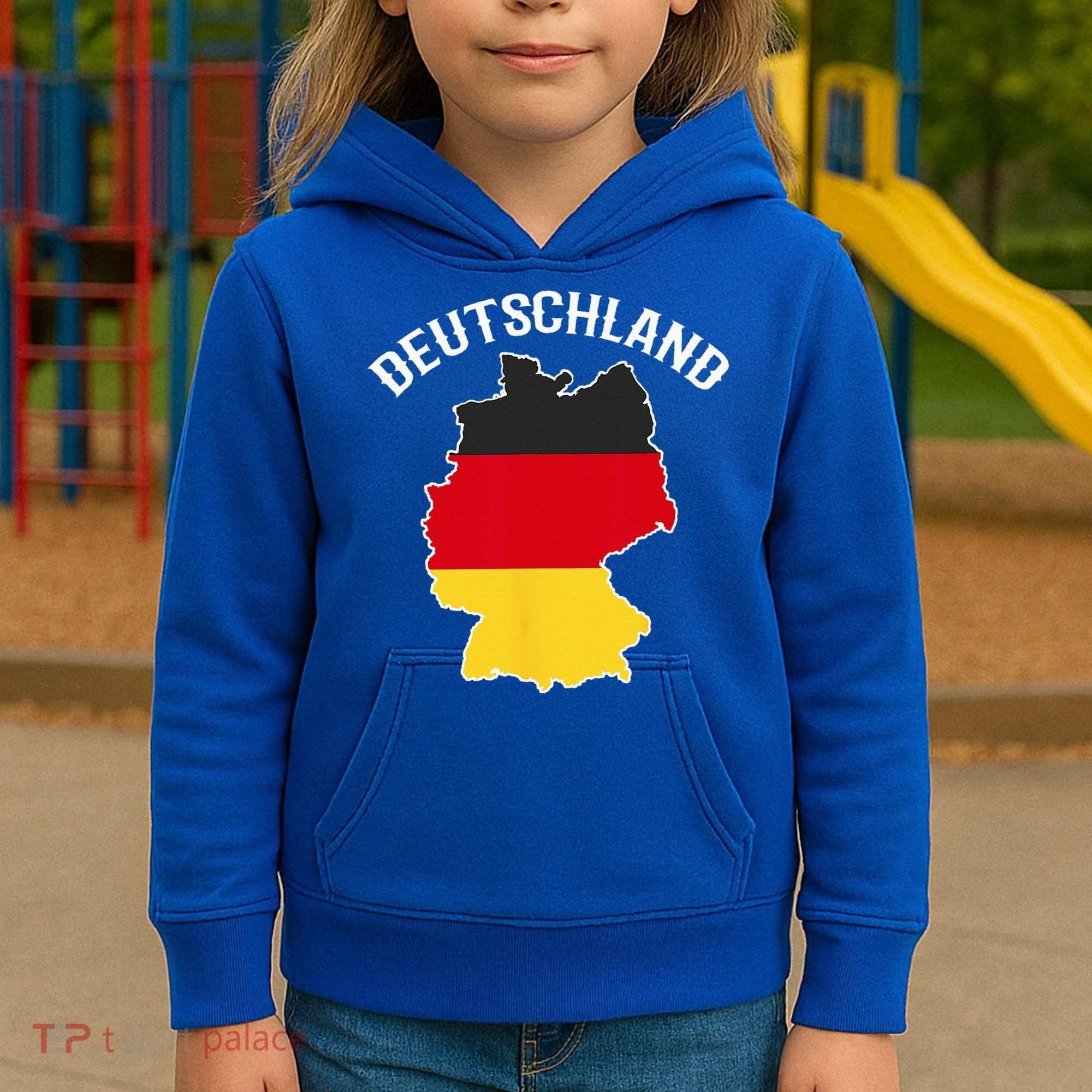 German Flag Deutschland Germany Map Kids Hoodie