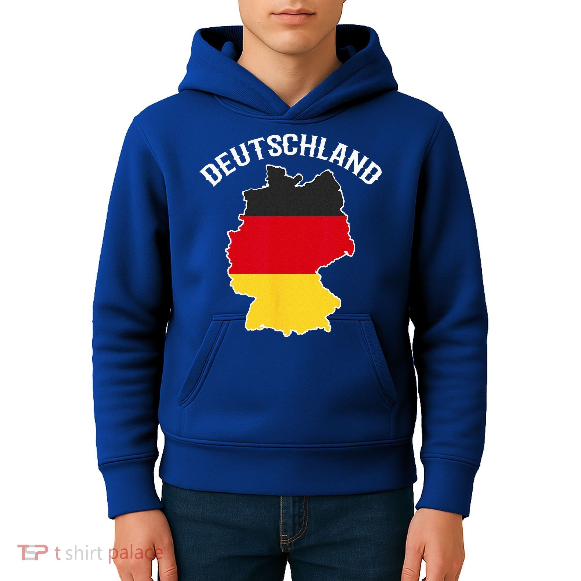 German Flag Deutschland Germany Map Kids Hoodie