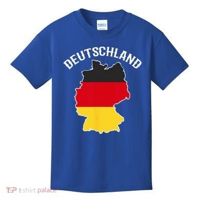 German Flag Deutschland Germany Map Kids T-Shirt
