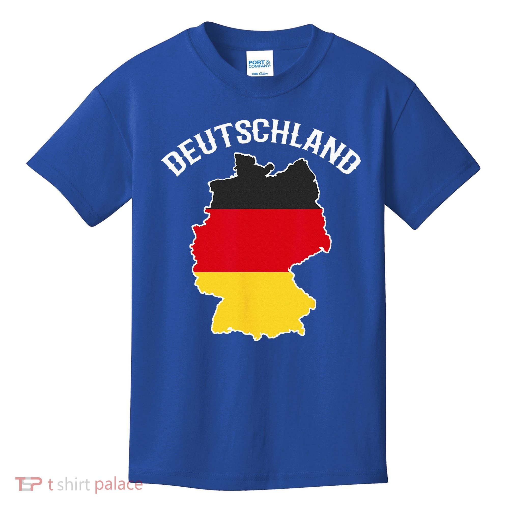German Flag Deutschland Germany Map Kids T-Shirt