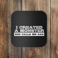 Gift For Dad From Daughter First FatherS Day Coaster thumb 0