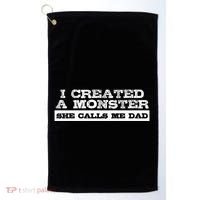 Gift For Dad From Daughter First FatherS Day Golf Towel thumb 0