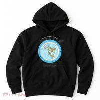 Gleason Flat Earth Map Blue Flat Earth Map Flat Earth Hoodie thumb 0