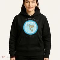 Gleason Flat Earth Map Blue Flat Earth Map Flat Earth Hoodie thumb 5