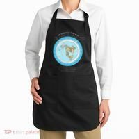 Gleason Flat Earth Map Blue Flat Earth Map Flat Earth Apron thumb 2