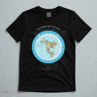 Gleason Flat Earth Map Blue Flat Earth Map Flat Earth T-Shirt thumb 5