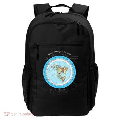 Gleason Flat Earth Map Blue Flat Earth Map Flat Earth Backpack