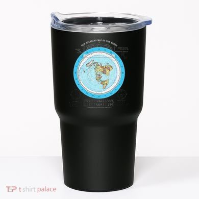 Gleason Flat Earth Map Blue Flat Earth Map Flat Earth Tumbler
