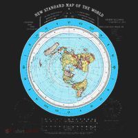 Gleason Flat Earth Map Blue Flat Earth Map Flat Earth Tumbler thumb 3