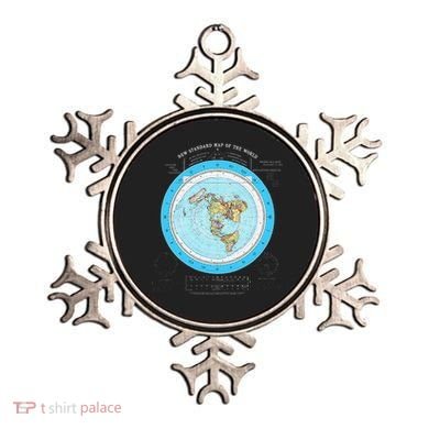Gleason Flat Earth Map Blue Flat Earth Map Flat Earth Ornament