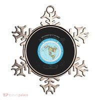Gleason Flat Earth Map Blue Flat Earth Map Flat Earth Ornament thumb 0