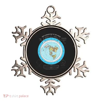 Gleason Flat Earth Map Blue Flat Earth Map Flat Earth Ornament