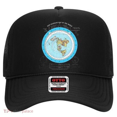 Gleason Flat Earth Map Blue Flat Earth Map Flat Earth Hat