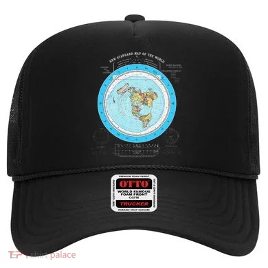 Gleason Flat Earth Map Blue Flat Earth Map Flat Earth Hat