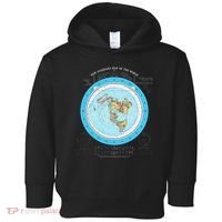 Gleason Flat Earth Map Blue Flat Earth Map Flat Earth Toddler Hoodie thumb 0