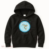 Gleason Flat Earth Map Blue Flat Earth Map Flat Earth Kids Hoodie thumb 0