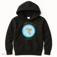 Gleason Flat Earth Map Blue Flat Earth Map Flat Earth Kids Hoodie thumb 0