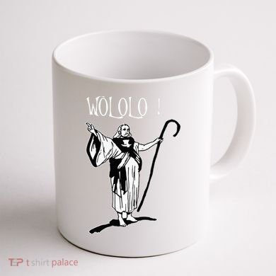 Geek For Empire Game Fans Monk Age Wololo Coffee Mug back