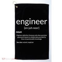 Gift For Engineer College Major Engineer Definition Gift Golf Towel thumb 0