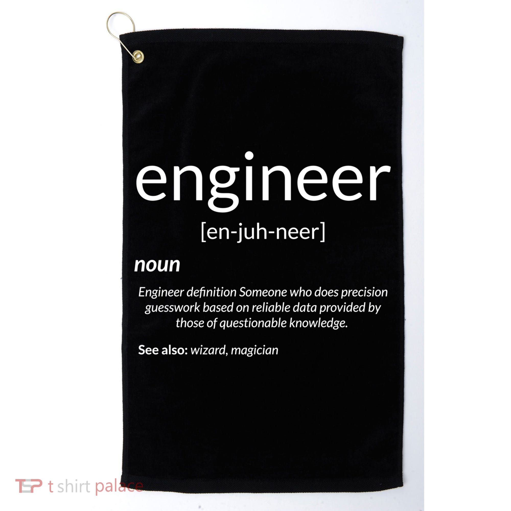 Gift For Engineer College Major Engineer Definition Gift Golf Towel