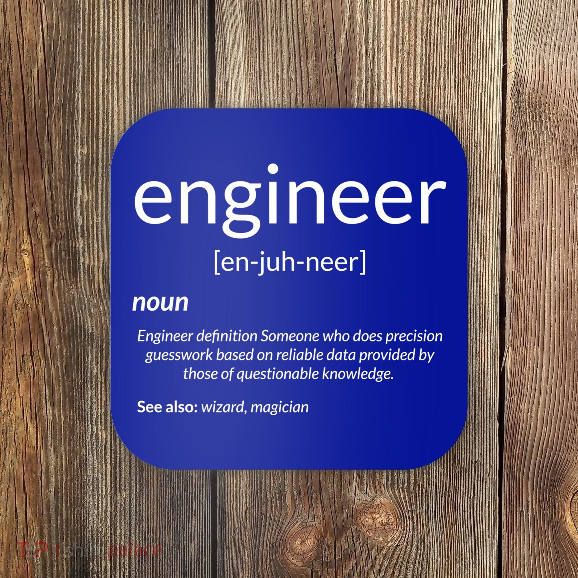 Gift For Engineer College Major Engineer Definition Gift Coaster