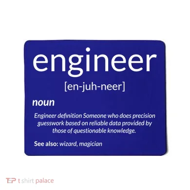 Gift For Engineer College Major Engineer Definition Gift Mousepad