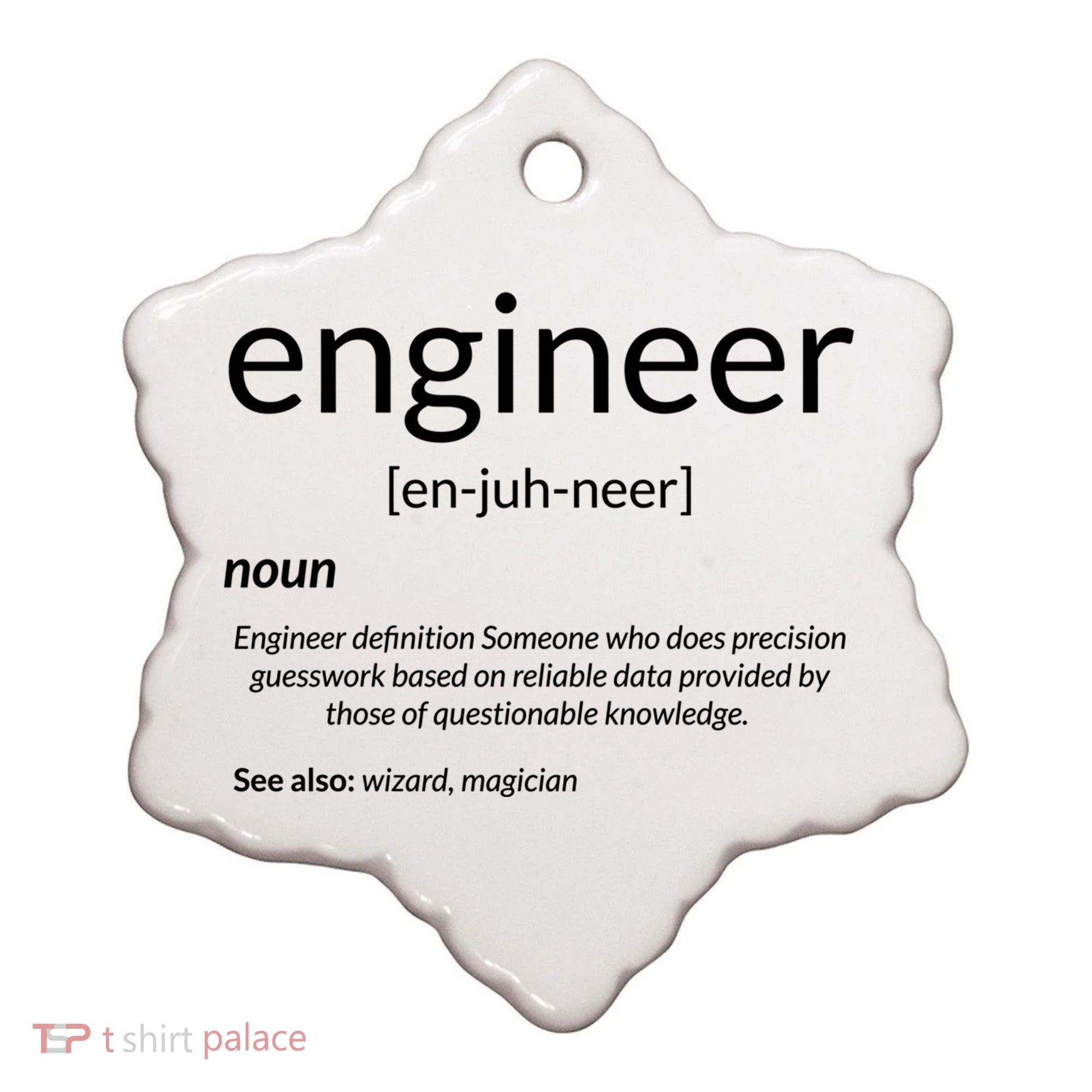 Gift For Engineer College Major Engineer Definition Gift Ceramic Ornament