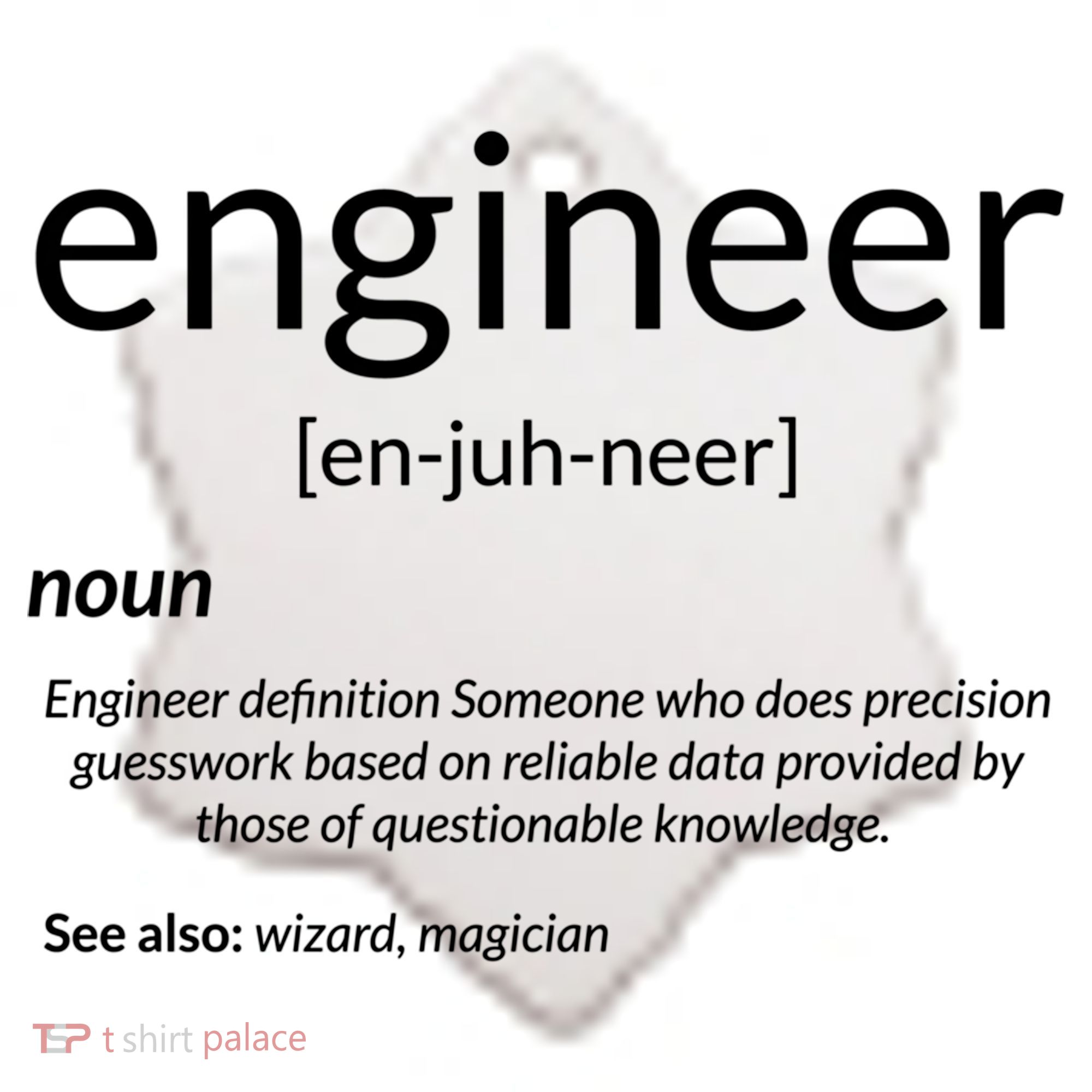 Gift For Engineer College Major Engineer Definition Gift Ceramic Ornament