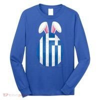 Greece Flag Egg Bunny Ears Greek Easter Sunday Gift Long Sleeve Shirt thumb 0