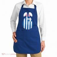 Greece Flag Egg Bunny Ears Greek Easter Sunday Gift Apron thumb 2