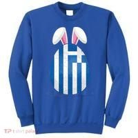Greece Flag Egg Bunny Ears Greek Easter Sunday Gift Sweatshirt thumb 0