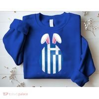 Greece Flag Egg Bunny Ears Greek Easter Sunday Gift Sweatshirt thumb 2