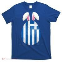 Greece Flag Egg Bunny Ears Greek Easter Sunday Gift T-Shirt thumb 0
