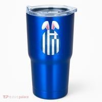 Greece Flag Egg Bunny Ears Greek Easter Sunday Gift Tumbler thumb 0