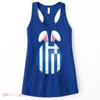 Greece Flag Egg Bunny Ears Greek Easter Sunday Gift Women's Tank Top thumb 0