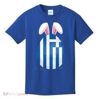 Greece Flag Egg Bunny Ears Greek Easter Sunday Gift Kids T-Shirt thumb 0