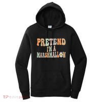 Groovy Funny Easy Lazy Halloween Pretend I'm A Marshmallow Women's Hoodie thumb 0