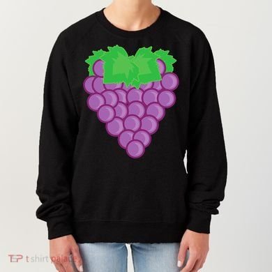 Grape Fruit Easy Lazy DIY Halloween Costume Women's Sweatshirt