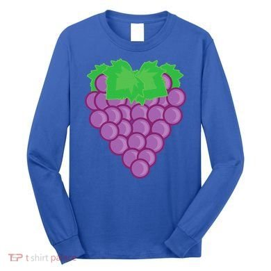 Grape Fruit Easy Lazy DIY Halloween Costume Long Sleeve Shirt