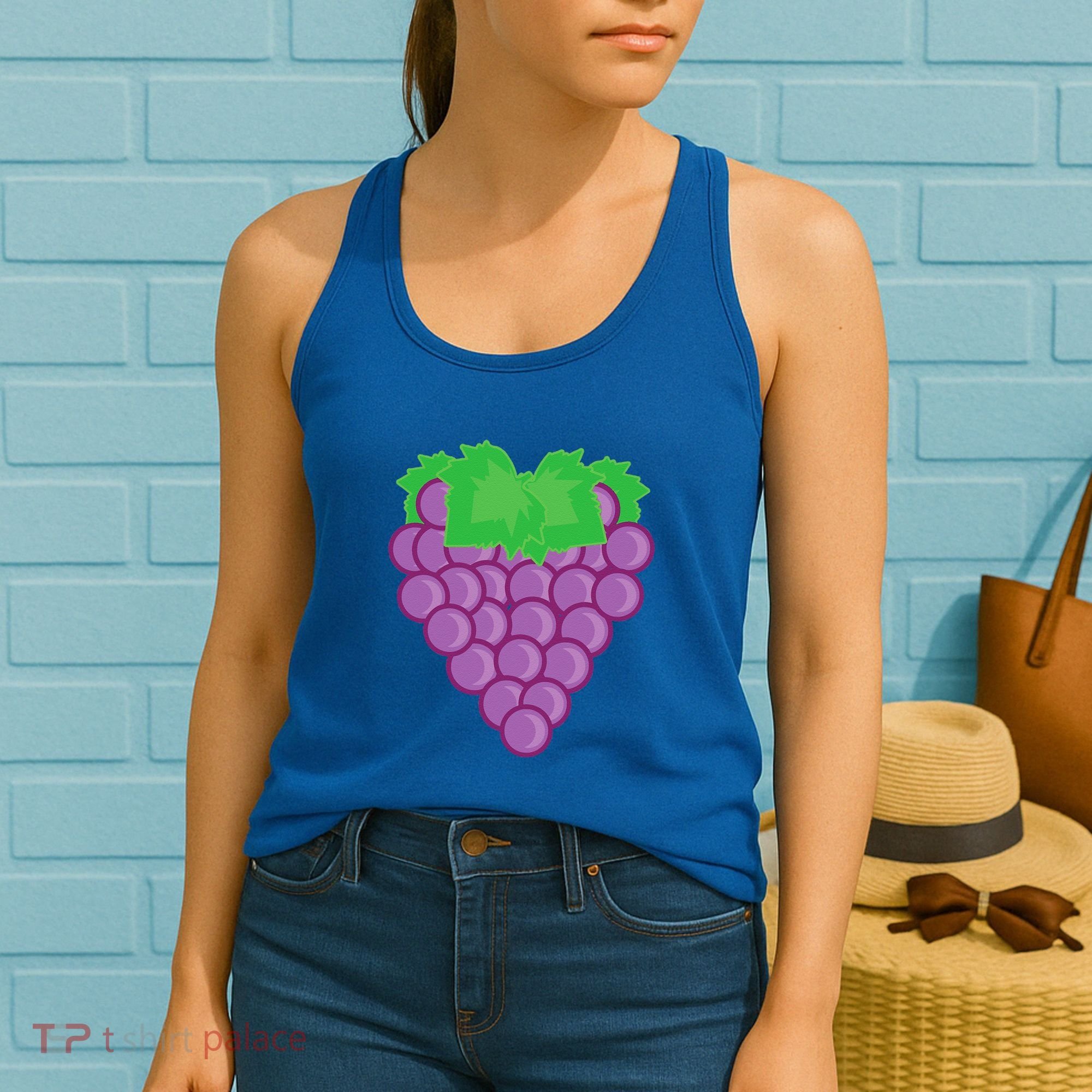 Grape Fruit Easy Lazy DIY Halloween Costume Women's Tank Top