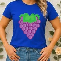 Grape Fruit Easy Lazy DIY Halloween Costume Women's T-Shirt thumb 2
