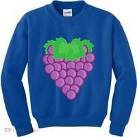 Grape Fruit Easy Lazy DIY Halloween Costume Kids Sweatshirt thumb 0