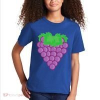 Grape Fruit Easy Lazy DIY Halloween Costume Kids T-Shirt thumb 2