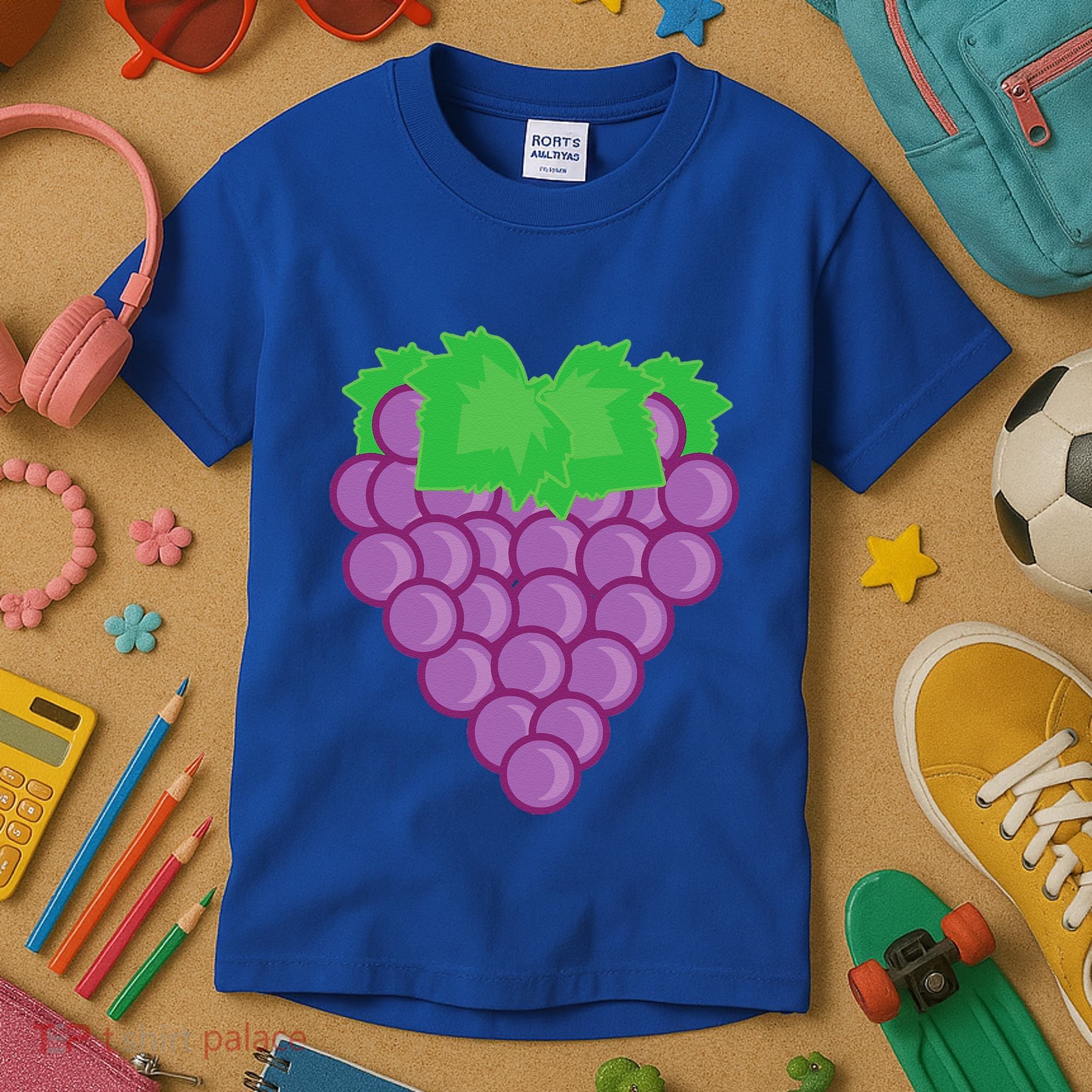 Grape Fruit Easy Lazy DIY Halloween Costume Kids T-Shirt