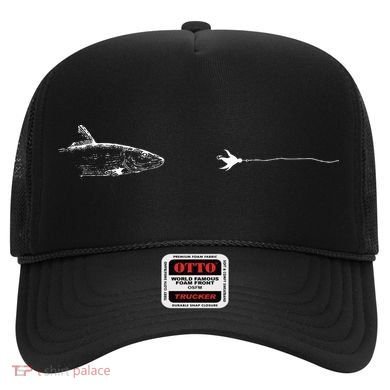 Graphic Fly Fishing Hook Line Fish Bonefish Hat