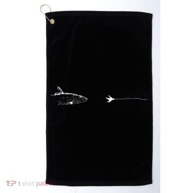 Graphic Fly Fishing Hook Line Fish Bonefish Golf Towel
