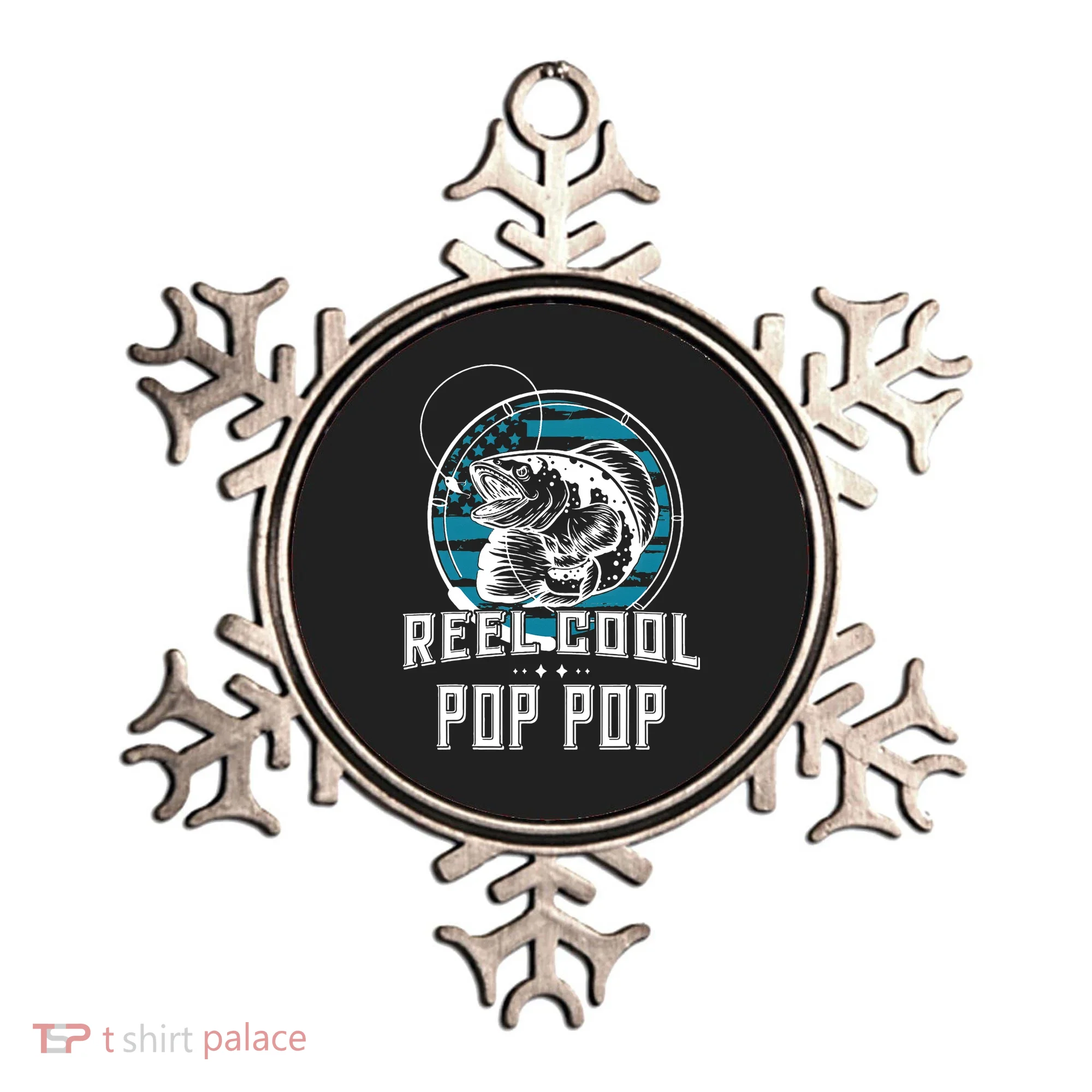 Gift For Fathers Day Reel Cool Pop Pop Fishing Ornament