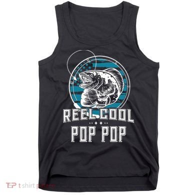 Gift For Fathers Day Reel Cool Pop Pop Fishing Tank Top