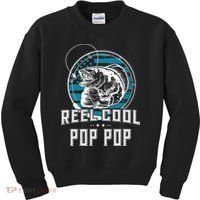 Gift For Fathers Day Reel Cool Pop Pop Fishing Kids Sweatshirt thumb 0
